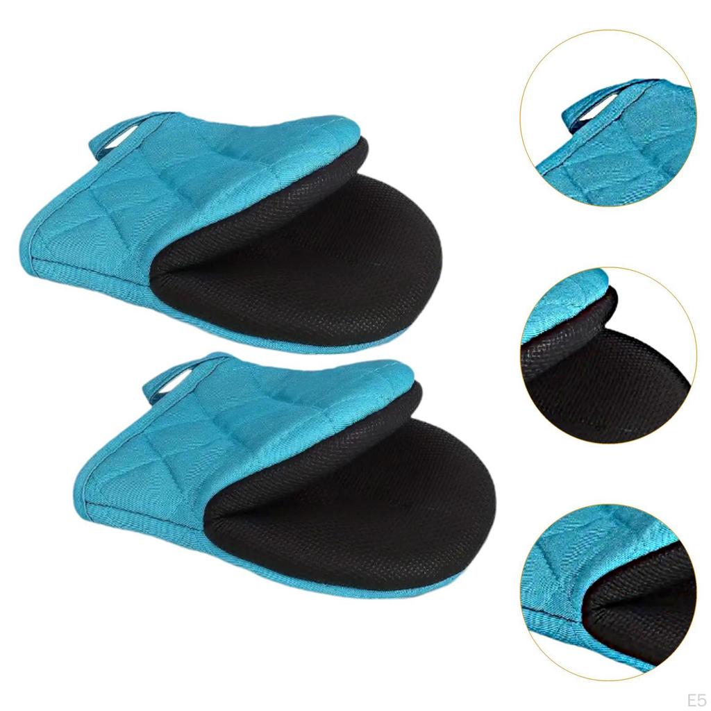 2 шт. в упаковке мини-прихватки с петлей для подвешивания, кухонные принадлежности для микроволновой печи и барбекю