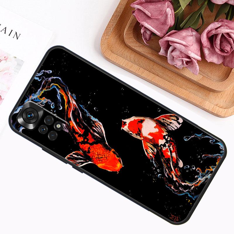 Чехол с изображением рыбы Кои Карп для Xiaomi Redmi Note 13 Pro 14 12 11 9 10 9S 10S 11S 12S Redmi 12C 13C 14C 10C