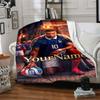 Mbappe Customize Text Blanket Gift Personalized Blanket Warmthful Decor for Picnics Bed Office Sofa Four Seasons Universal