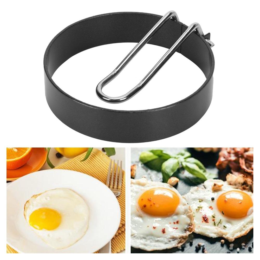 Nonstick Coating Egg Ring Mold Foldable Pancake Shaper Durable Omelette Mold Breakfast Preparation