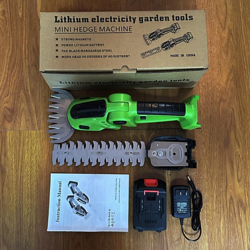 Главная Литиевый ручной мини-электрический кусторез Газонокосилка Ножницы для живой изгороди Секаторы Инструменты