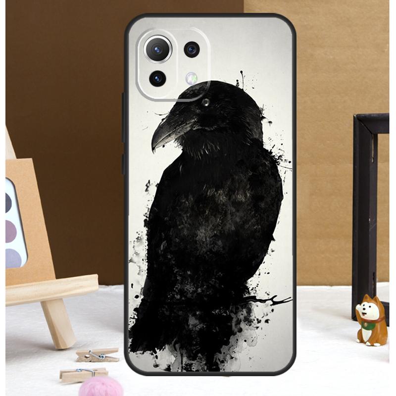 Raven Crow Skull pattern Case For POCO X6 Pro M6 X3 X4 X5 F3 F5 M5s Xiaomi 13 14 Ultra 12 Lite 11T 12T 13T Pro Cover