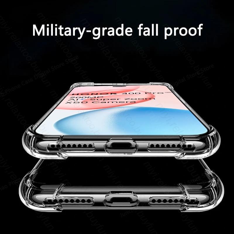 Прозрачный Кристальный Ударопрочный Силиконовый Мягкий Чехол Для Honor400 Honor400Pro Honor 400 Pro 400Pro 5G Прозрачная Защита Funda Capas