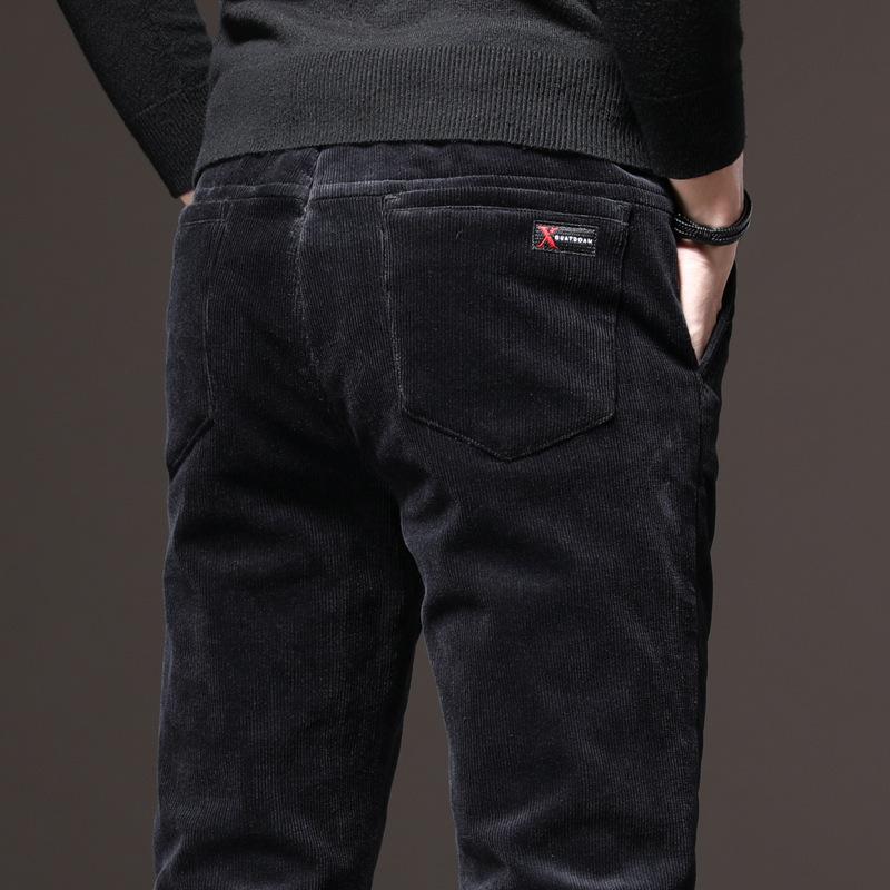 2024 Autumn/Winter Corduroy Pants For Men With Thickened Velvet/Regular Casual Slimming Straight Tube Velvet Pants