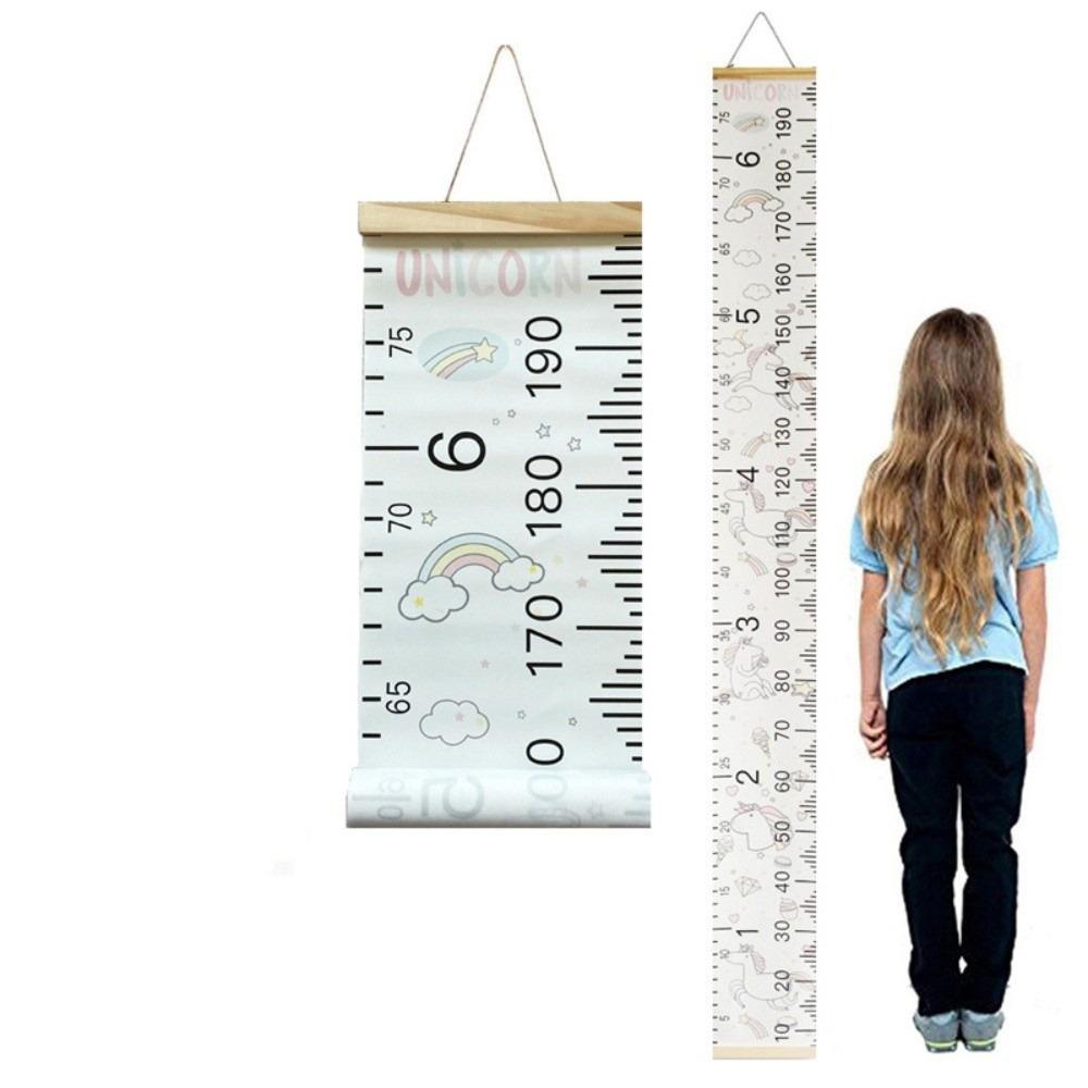 Ростомер детский настенный 2 м, съемный, ростовая линейка, мультяшный рисунок, ростомер