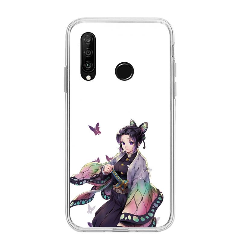 Чехол для телефона Demon Slayer Kochou Shinobu для Huawei P20 P40 Lite P30 Pro P Smart 2019 Nova 3e 6 Se из силикона, прозрачный, мягкий