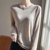 Women's Wool Pullover 50% Silk 50% Wool Spring and Summer Wool Soft, Comfortable and Warm