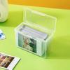 1шт держатель для карт прозрачный Idol Kpop альбомы фото хранение фотокарточки маленькая коллекция карт органайзер коробка чехол контейнер