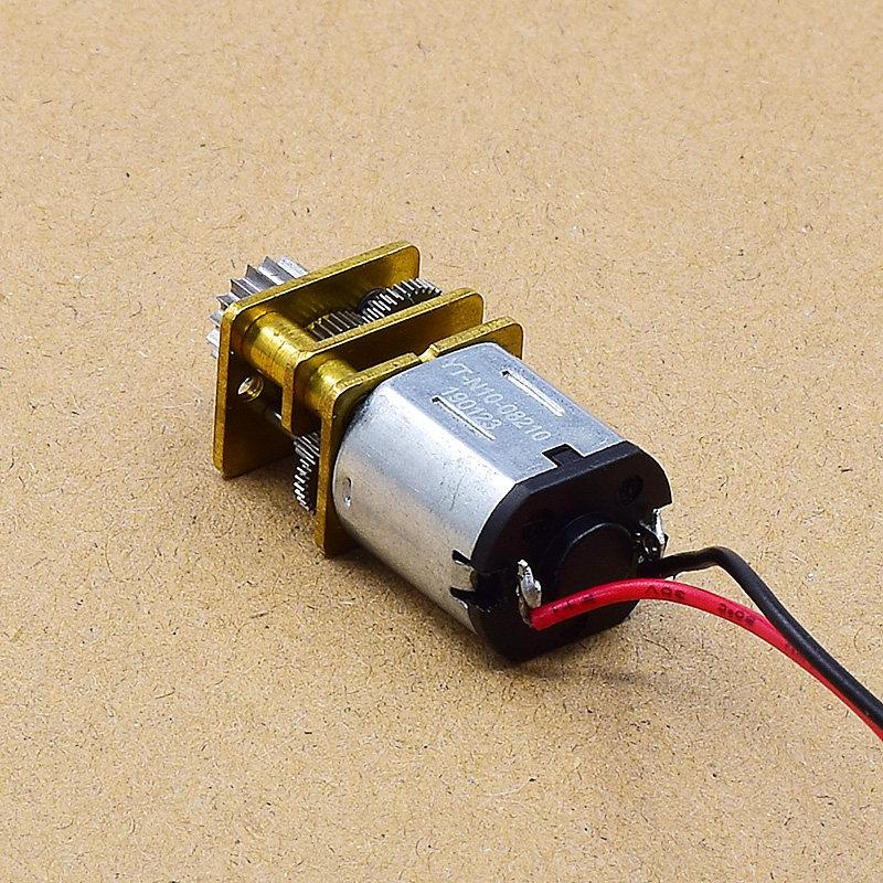 1 шт. DC 5V 55 об/мин Низкоскоростной Мини-полностью металлический редукторный двигатель Микро N10 Полностью металлический редукторный двигатель 17T Зубьев Для 3D-печати Ручки Робота