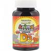 Source of Life, Animal Parade, Vitamin D3, Natural Black Cherry Flavor, 500 IU, 90 Animal-Shaped Tablets