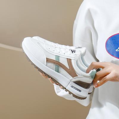 2025 весна маленькие белые туфли новая корейская версия женские студенческие туфли на платформе с увеличенным каблуком спортивная обувь повседневная обувь A098-2