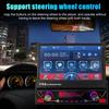 7-дюймовая автомобильная стереосистема с одним DIN и телескопическим сенсорным экраном, FM-радио, поддержка BT MP5-плеера