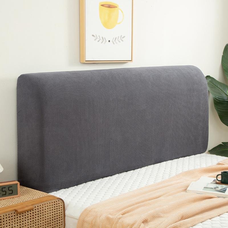 Эластичный пылезащитный чехол на изголовье кровати, квадратный жаккардовый чехол на изголовье кровати для спальни