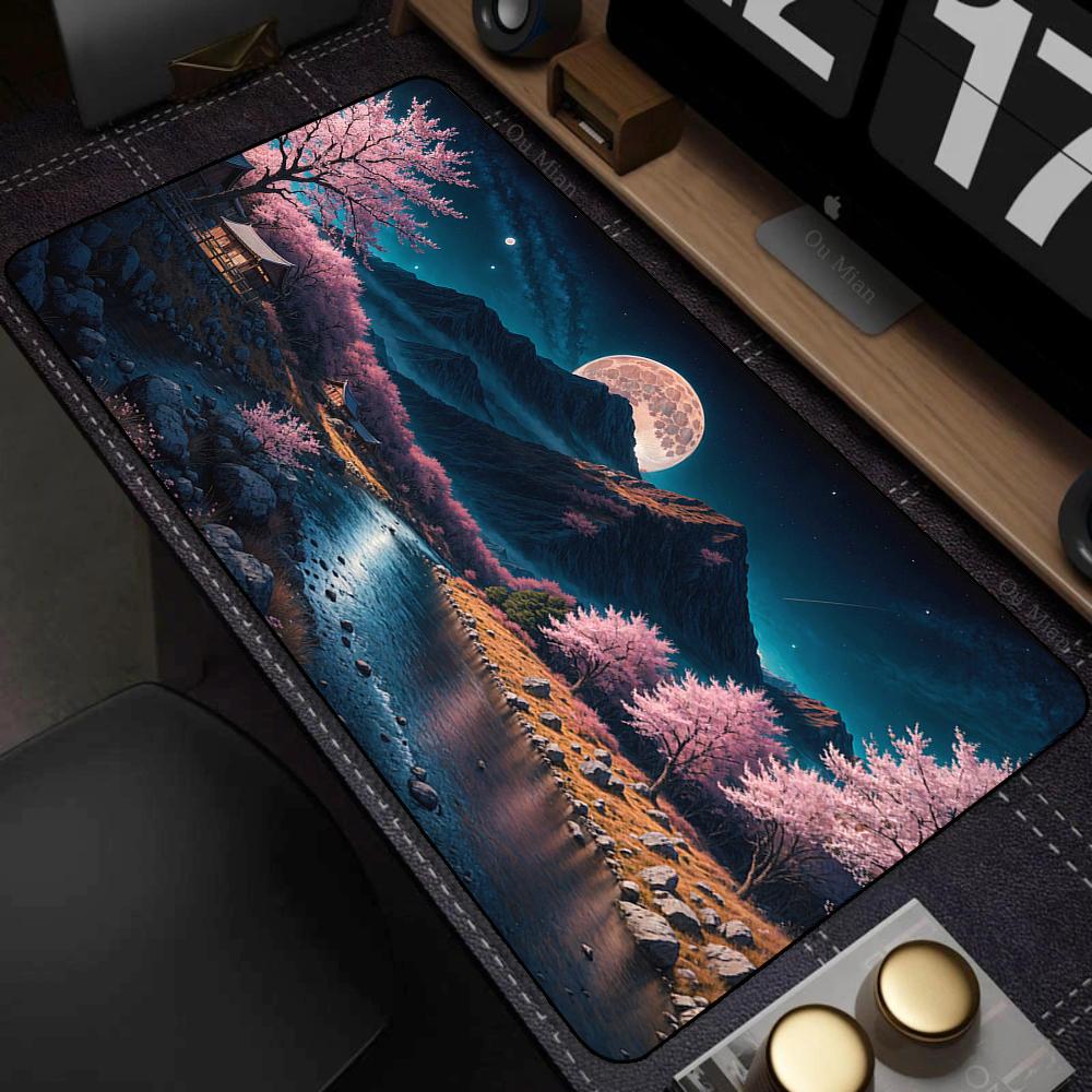 XXL Mouse Pad Anime Natural Scenery Mousepad Large Teclado Mousepad Pc Keyboard Gaming Table Mats Laptop 900x400 Mouse Mat