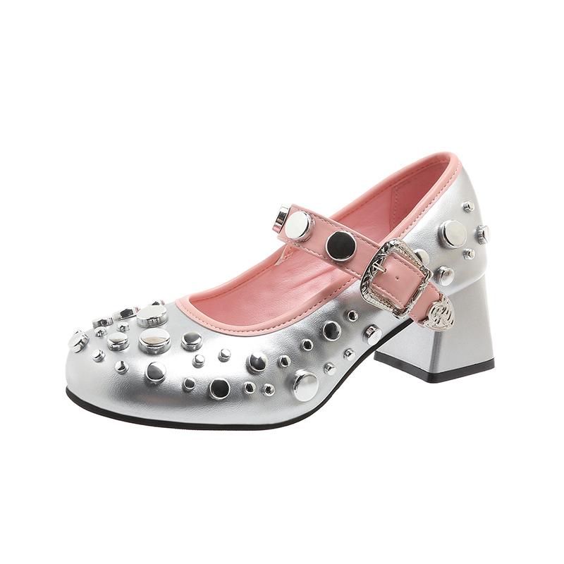 Туфли Мэри Джейн на высоком каблуке, модные женские туфли на толстой пряжке, модные женские туфли 2024 года, туфли-лодочки, сандалии, женские туфли Zapatos