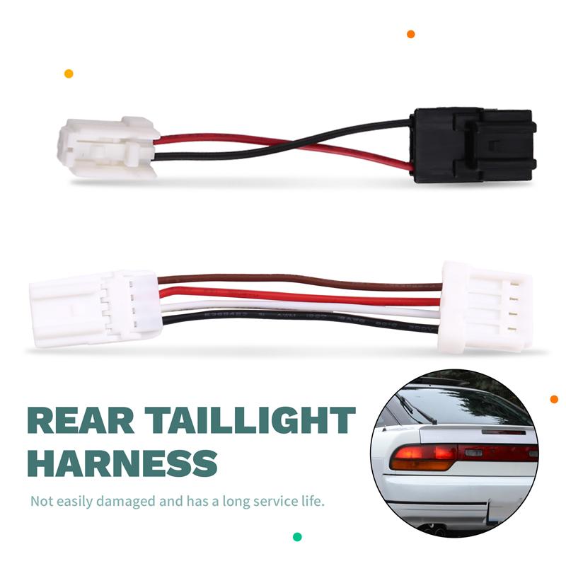 For 1990-1993 For Nissan 240SX Kouki PNP S13 2.4L 6X Car Rear Taillight Adapter Harness