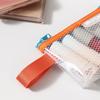 Transparent Zipper Pouches Red Envelope Travel Portable Bag Durable Mesh Storage Bags  Travel Use
