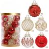 Christmas Ball Set Ornaments 25PCS for PET Painted Christmas Tree Party 2.36" Shatterproof Festive Decor Home New Year Accessory