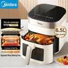 Midea Умная аэрофритюрница 6,5 л с прозрачным окном, штепсель CN (адаптер в комплекте)