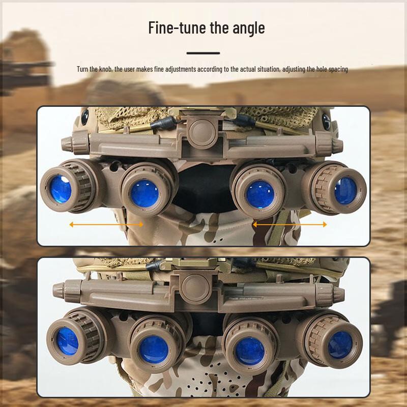 Тактический шлем с комплектом для ночного видения с квадротрубками