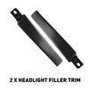 Front Bumper Filler LH RH For 1998-2000 Toyota Tacoma Below headlamp Set of 2