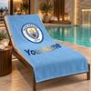 Custom Name Manchester City Beach Towel Personalized Text Soft Towel Swimming Travel Bath Gift
