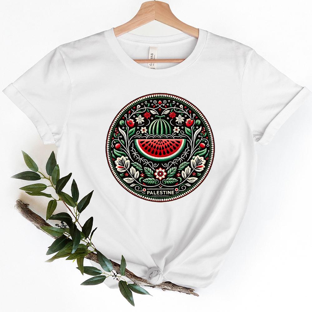 This Is Not A Watermelon T-shirts Funny Watermelon T-Shirt Love and Peace Graphic Tee Streetwear Tops Women Men Clothing