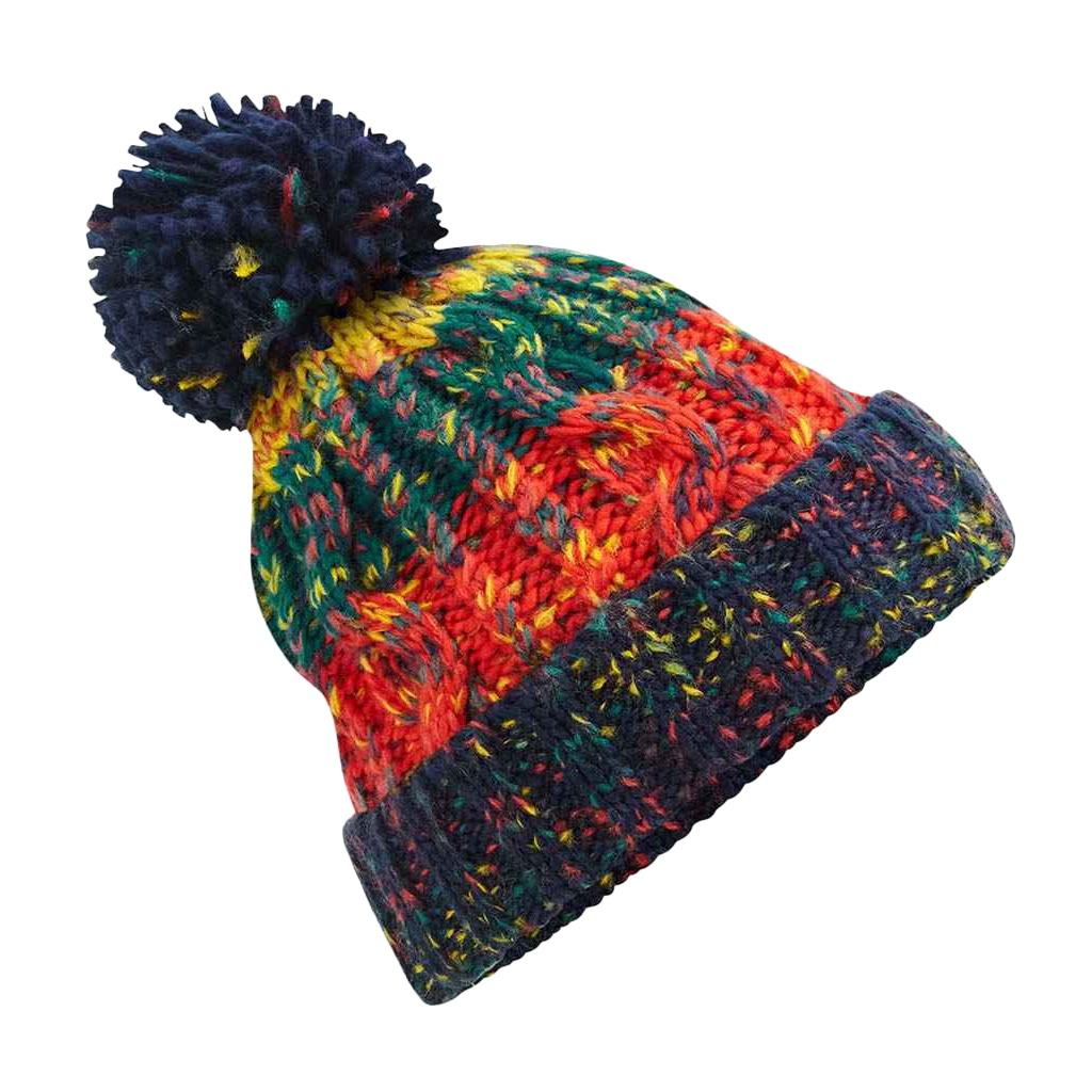 Beechfield Unisex Adult Corkscrew Pom Pom Beanie