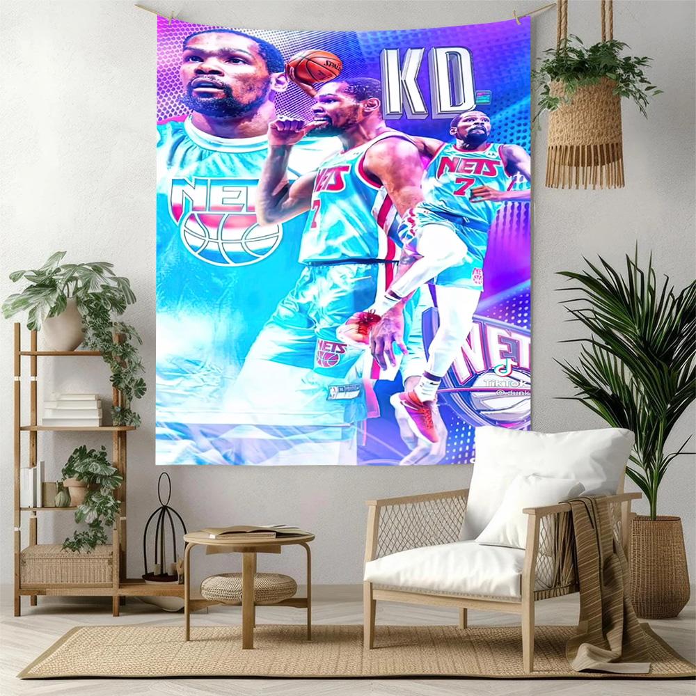Kevin Durant Wall Decor Tapestry Art For Pet Memorial Birthdaywedding Party Backdrop Family Gift