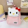 Kuromi Hello Kitty Melody Cinnamoroll Plush Toy Kids Backpack With Breathable Nylon For Kindergarten Children