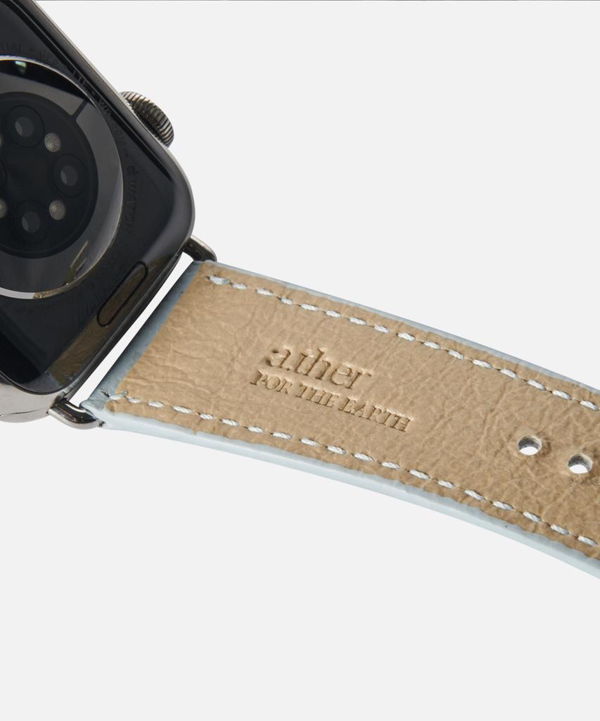 Adeo Ремешок для Apple Watch Galaxy Watch из переработанной веганской кожи Sky Blanc (Тип)