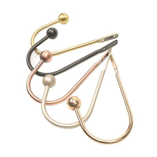 Yousheng 2 шт. держатели для штор полированные с двумя отверстиями U-образные портативные изысканные широко применяемые прочные современные настенные крючки для подхвата штор