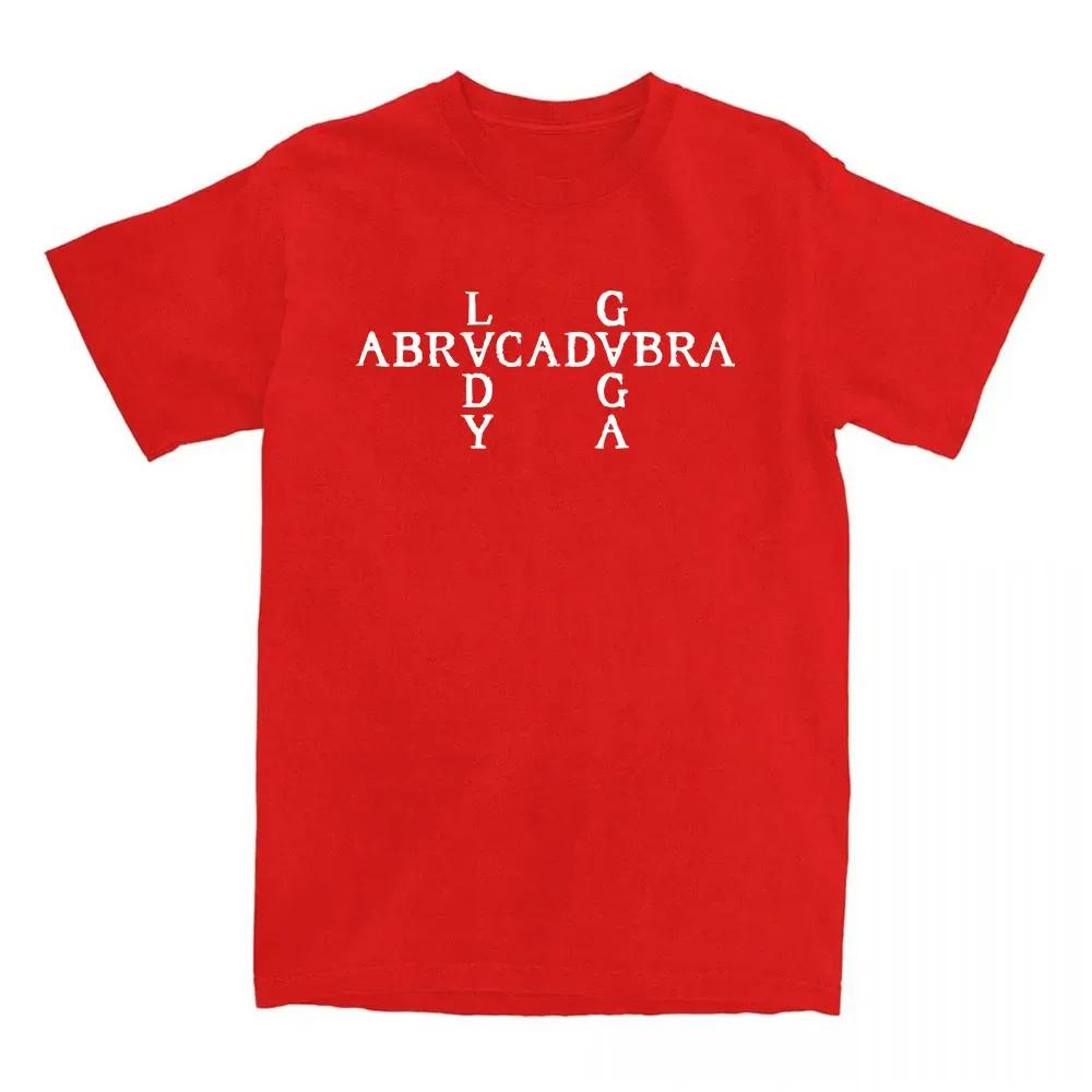 Abracadabra Lady Gaga Mayhem Album Tshirts Short Sleeve Round Neck Wounisex Tshirt Cotton Tees Camisetas Casual Hip Hop Streetwear