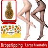 Ананасовые чулки: Женские прочные, устойчивые к зацепкам, не скатывающиеся, невидимые колготки, улучшающие цвет кожи, для весны/лета.
