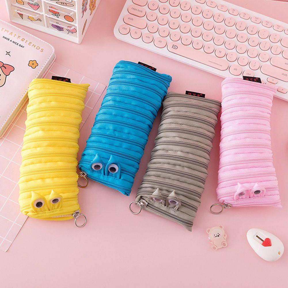 Funny Cartoon Large Capacity Kids Gift Pouches Zipper Pencil Case Storage Bag Pen Bags Pencilcases