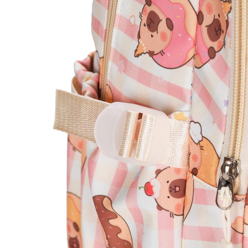 Cartoon Printed Schoolbag Junior High School Student Backpack Women's Large Capacity Backpack