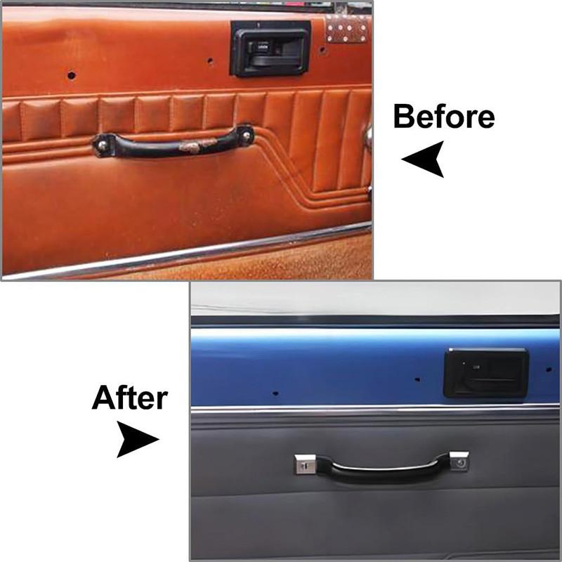 1/2 шт. Ремень для внутренней ручки двери автомобиля из нержавеющей стали, подходит для Jeep CJ-5 CJ-7 CJ-8 Wrangler YJ 55009801K