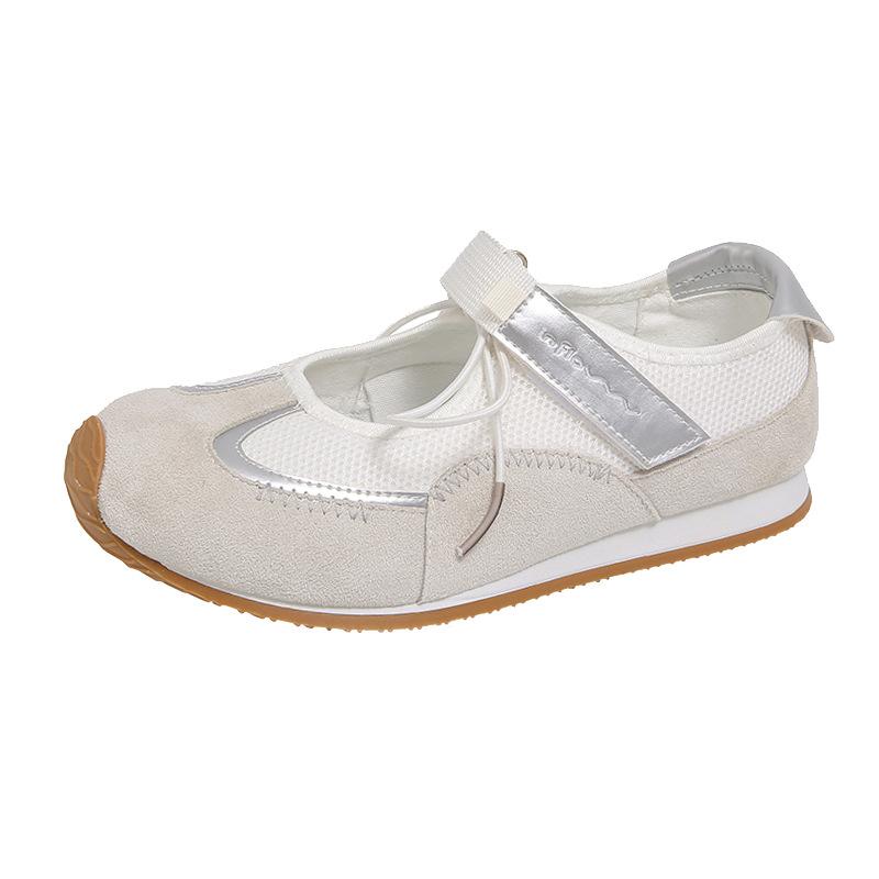 Женская обувь Dexun 2025 весна и лето обувь Форреста Гампа корейская версия новая цветовая гамма повседневная спортивная обувь плоский каблук ретро студенческая обувь для скейтборда