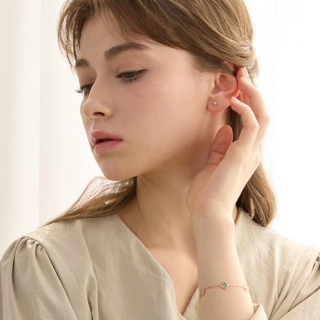 [LsSHOP] Серьги 'Delight' 14K, набор из 3 штук (Позолоченный)_LJ5025BRE