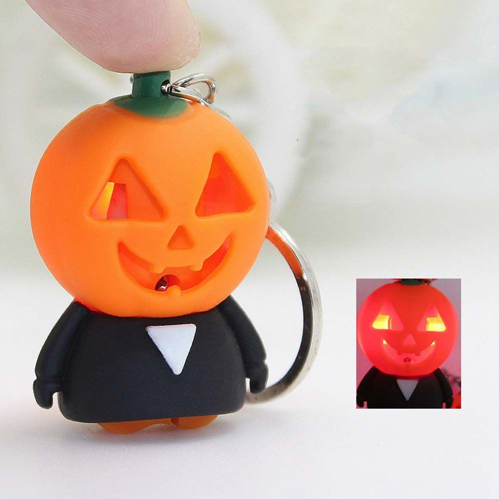 Halloween Pendant Halloween Decoration Glow Keychains Halloween Keychains Key Rings Bag Pendant