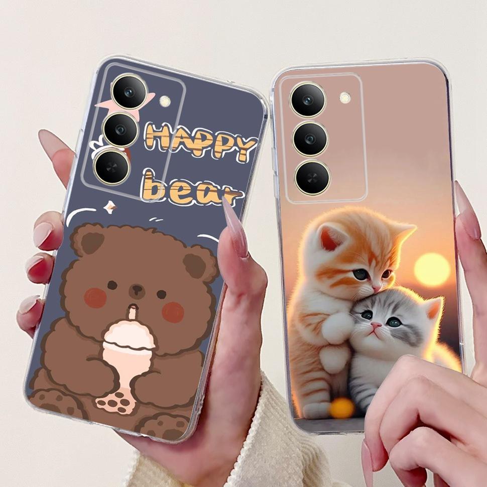 Чехол для Realme 14x 5G 6.67" Чехол Модный Чехол с Рисунком Бабочки Мягкие Силиконовые Чехлы для Телефона Для Realme 14x Realme14x Бампер