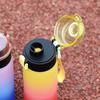 500 мл Спортивная бутылка для воды с градиентным цветом, пластиковый стакан большой емкости для улицы, пляжа, путешествий, спортзала, фитнеса, портативный кувшин для напитков
