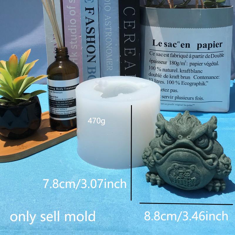 Золотая жаба силиконовая форма цементная форма украшение в виде животного счастливая жаба гипсовая форма чайный сервиз украшение бетонная форма для поделок