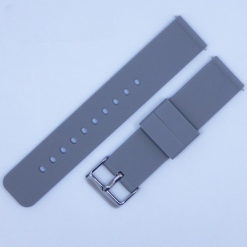 Многоцветный водонепроницаемый силиконовый ремешок для смарт-часов с быстросъемными шпильками размеров 16/18/20/22/24 мм