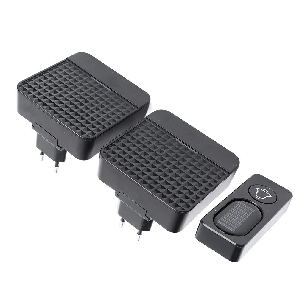 Self Powered Doorbell Black Battery Free Wireless Smart Elderly Pager Mini Doorbell