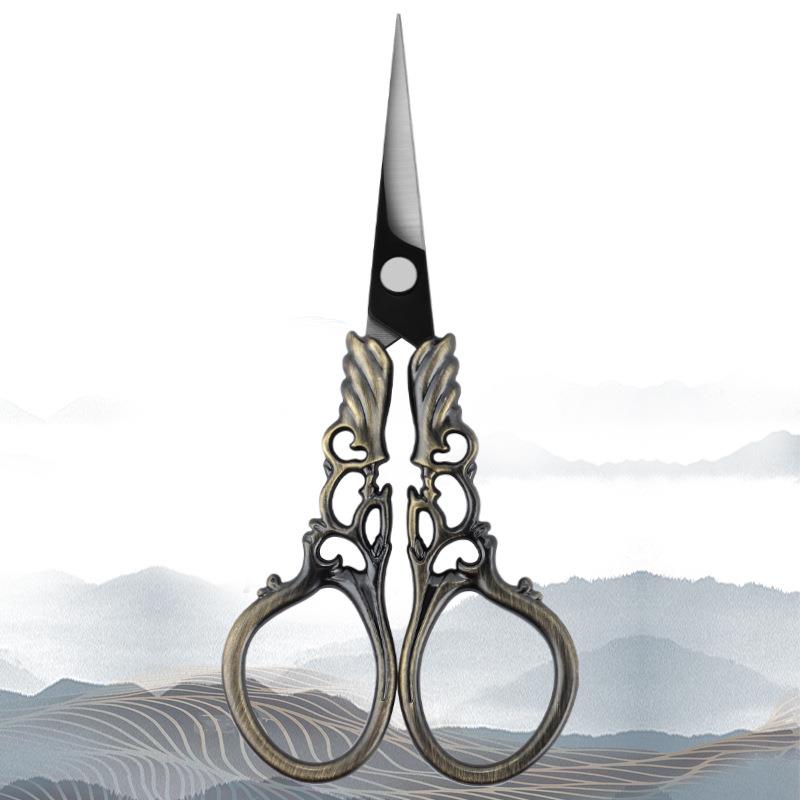 Embroidery Scissor Tailor'S Scissors Electroplated Retro Small Scissors DIY Apparel Sewing Supplies Arts&Crafts Office Scissors