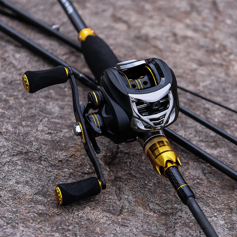 Комбинированные катушки для удочек, 2,1 м, карбоновые удочки M Power Casting, 11 + 1BB, рыболовные катушки для приманки