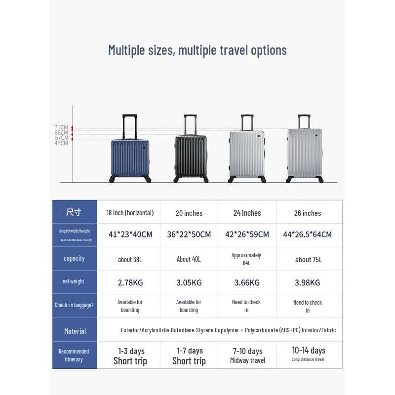 OIWAS 20-inch ABS Spinner Luggage