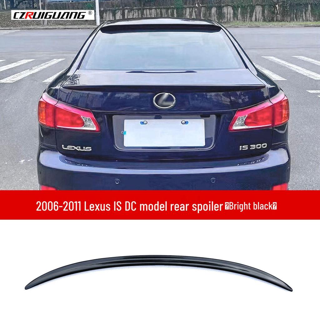 Compatible with 2006-2011 Lexus IS: rear wing, top wing, front splitter, spoiler, body kit, side skirts, rear lip, front lip.