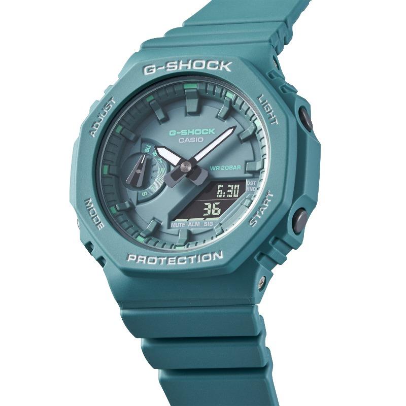 Casio Мужские кварцевые часы с аналоговым дисплеем, ударопрочные, водонепроницаемые 200 м, из смолы GMA-S2100GA-3A